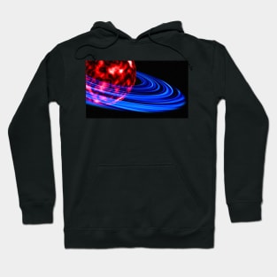 Red Planet with Gas Rings Hoodie